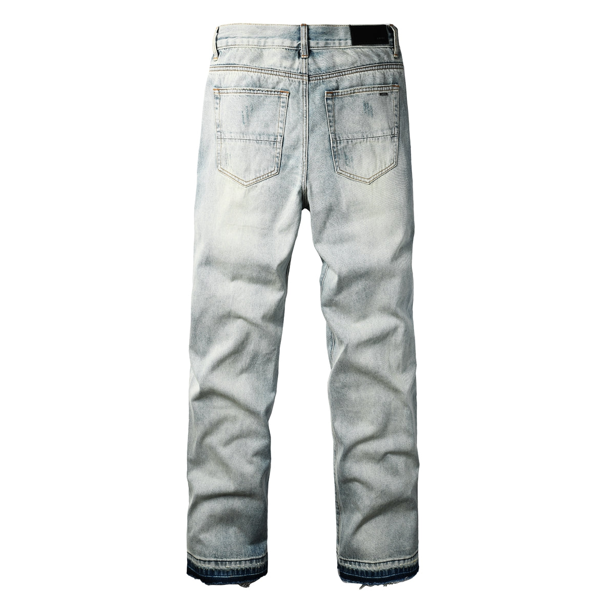 Men’s Vintage Washed Loose Fit Straight-Leg Jeans 8911