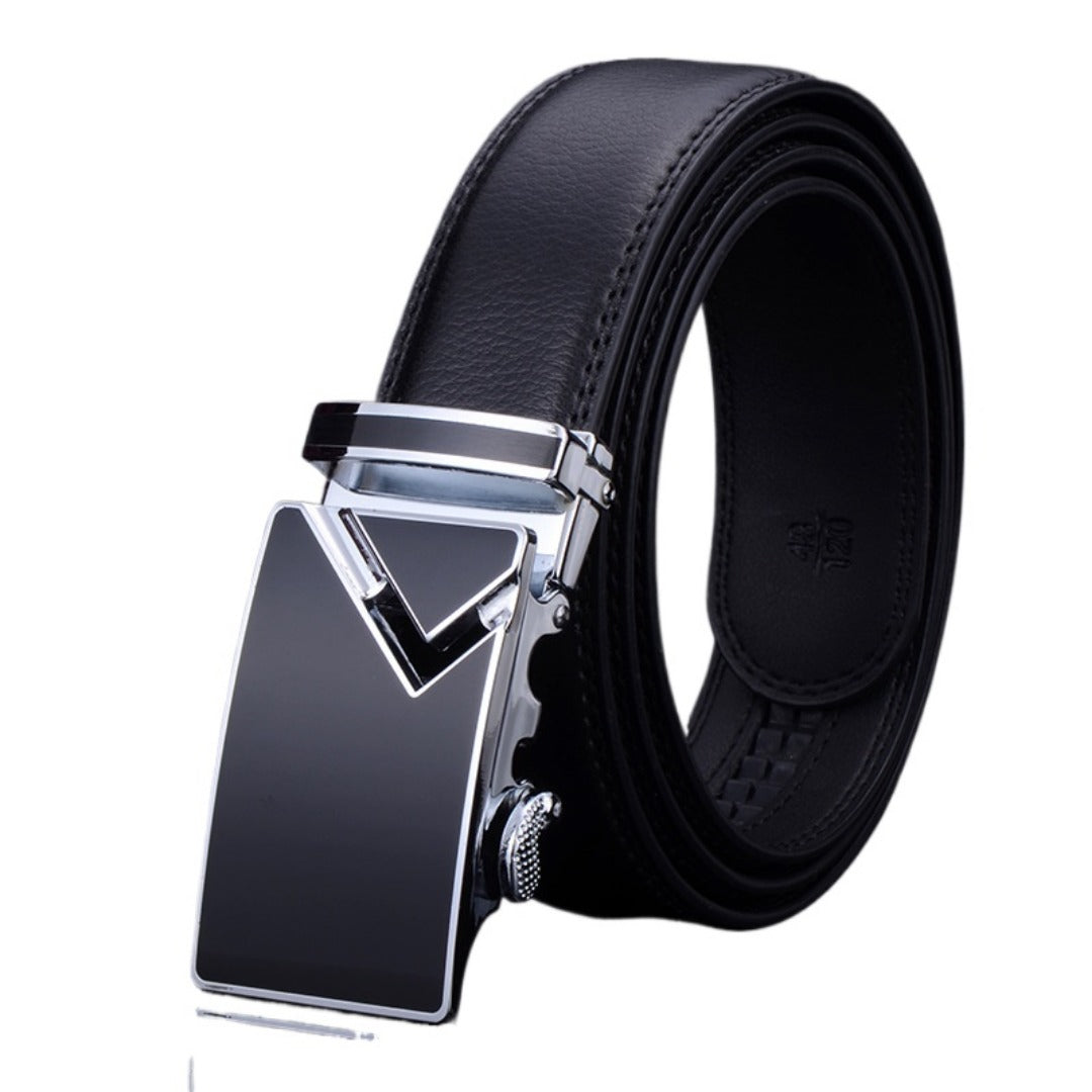 Contemporary Leather Belt with Sleek Finish