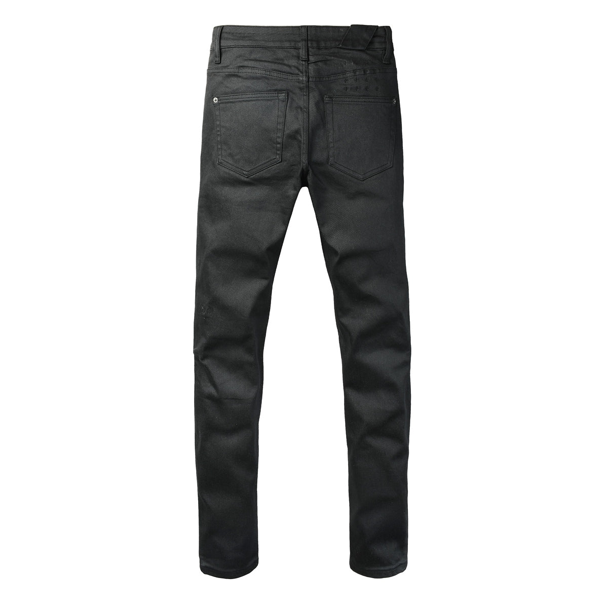 Washed Black MMXX Bandana Graphic Patchwork Slim Fit Jeans 3078