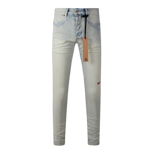 Slim Fit Jeans with Faded Details 3017