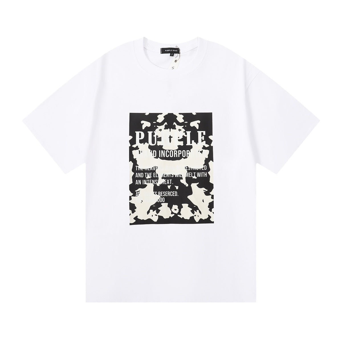 T-shirt Blanc Noir