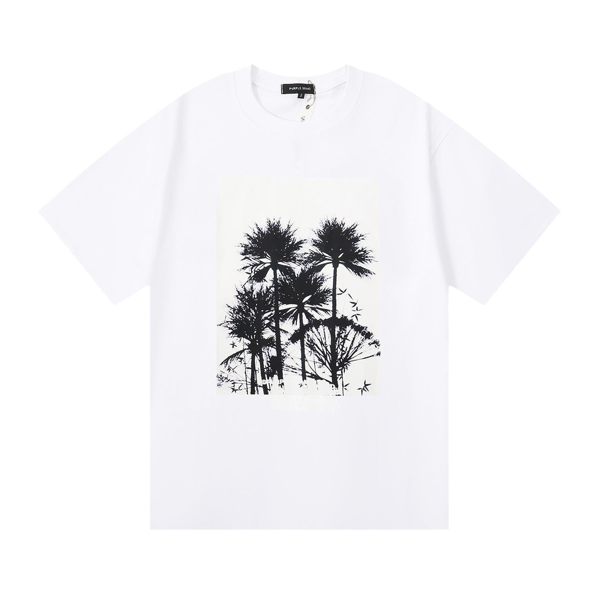 T-shirt Blanc Noir