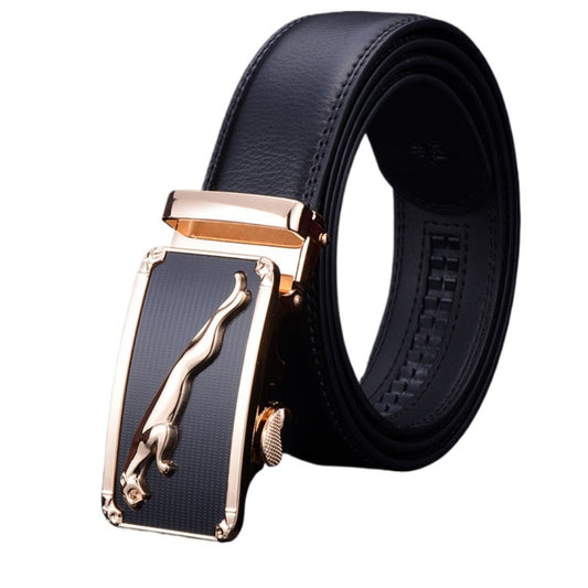 Ceinture en cuir intemporelle avec boucle réglable 