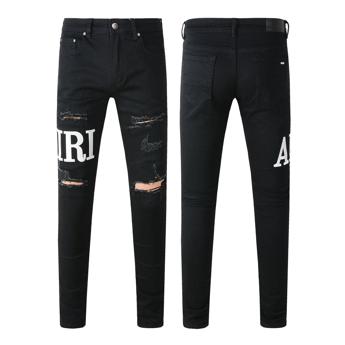 Jeans rotos Jeans para hombre High Street Trend Slim High Street Jeans #649 