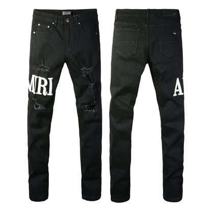 Jeans rotos Jeans para hombre High Street Trend Slim High Street Jeans #649 