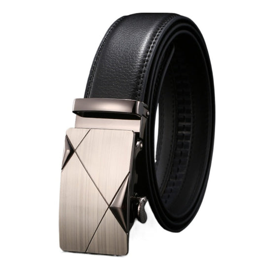 Ceinture en cuir de vachette de qualité supérieure avec boucle classique 