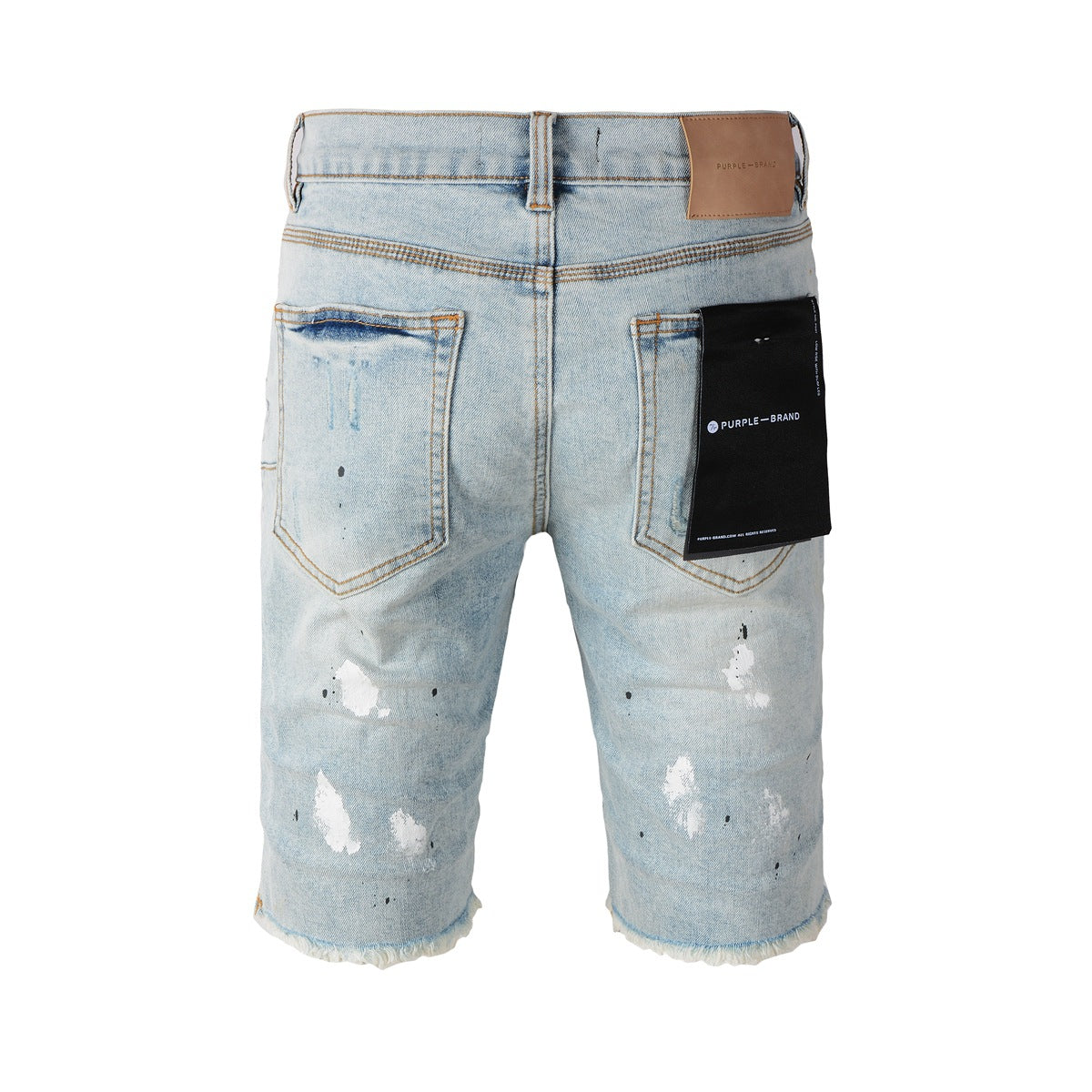 New Jeans Men Personality Fashion Splash-Ink Vintage Jean Shorts