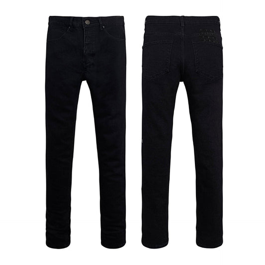 Men’s Black Slim Fit Jeans – Classic Stretch Denim Casual Pants