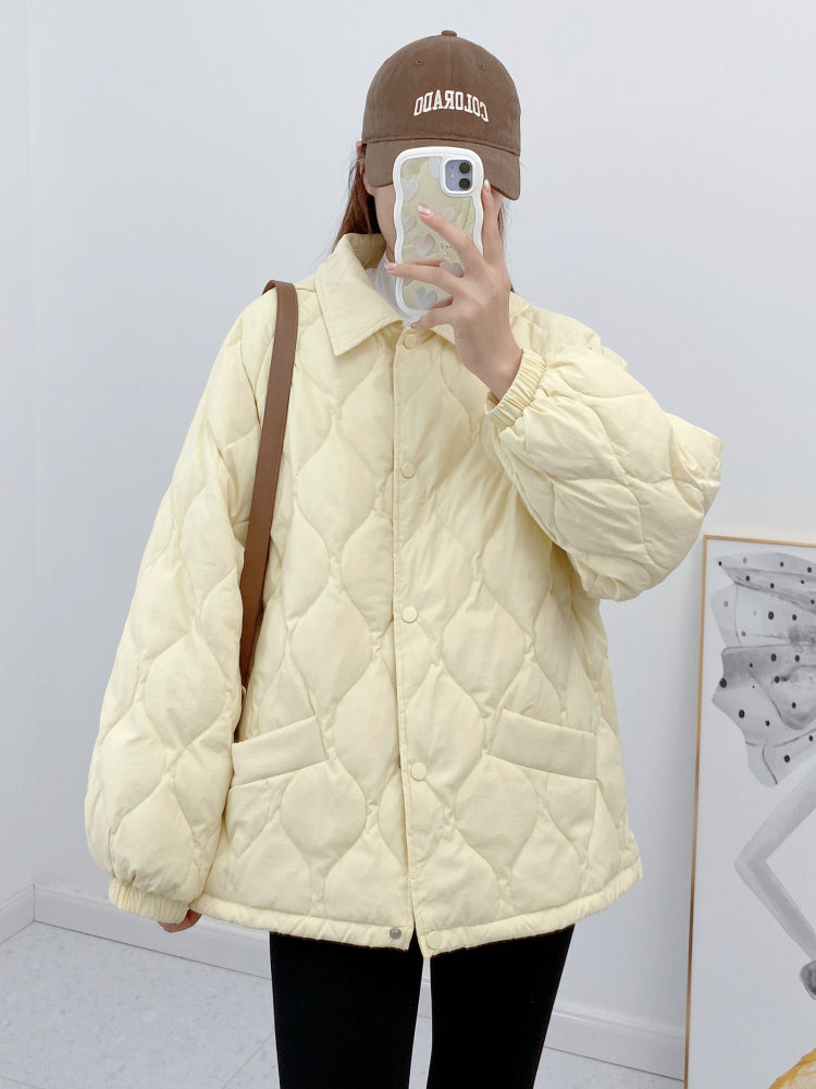 Down Jacket Women's Clothing Light Thin Loose Autumn and Winter