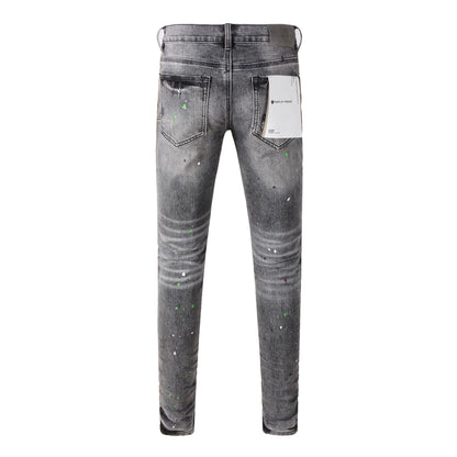 New High Quality Mens Jeans Designer Jeans Fashion Distressed Ripped Denim Cargo For Men High Street Fashion 9031