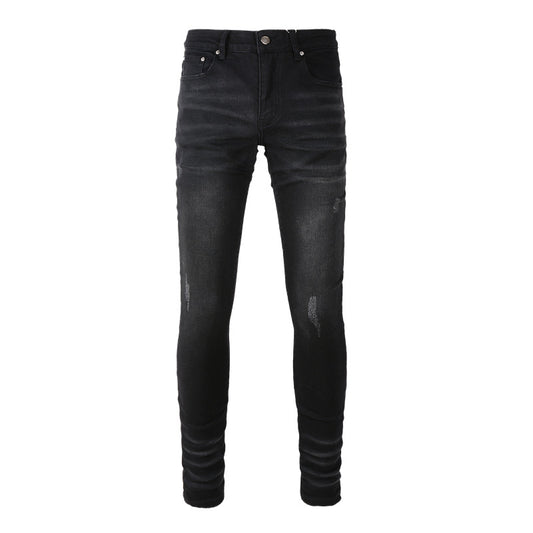 Slim Fit Stretch Jeans for Fall and Winter with a Simple and Versatile Design