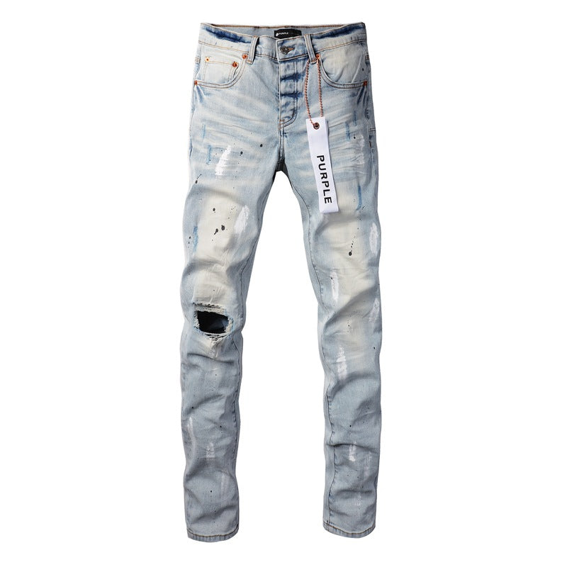 Nouveau jean tendance Splash-Ink pour homme 9006-1 