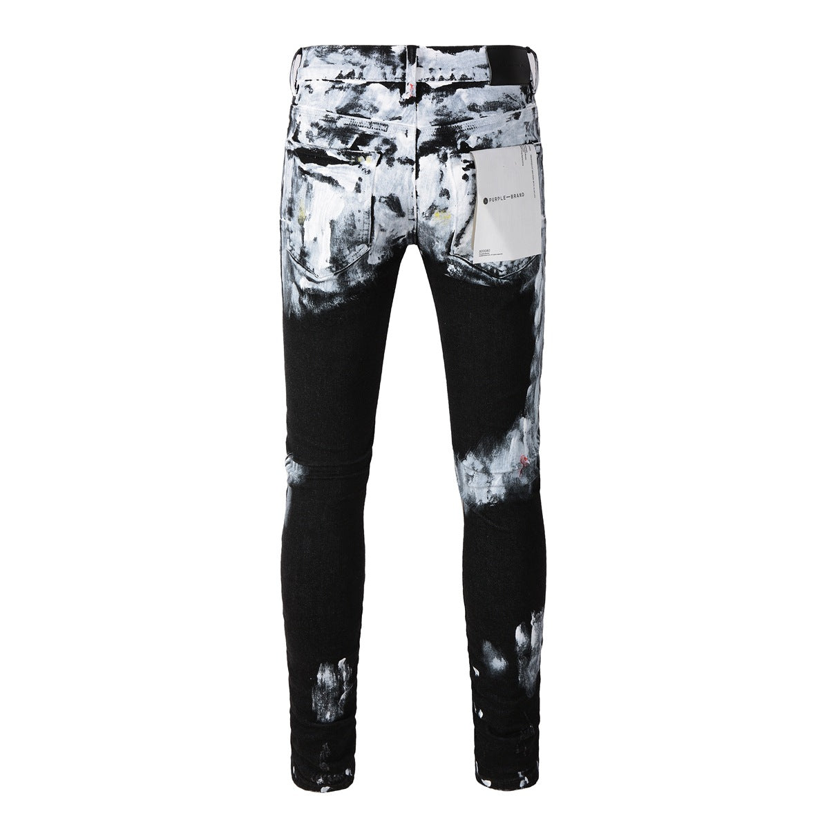 Pantalones vaqueros para hombre High Street Heavy Industries hechos a mano pintados en blanco 