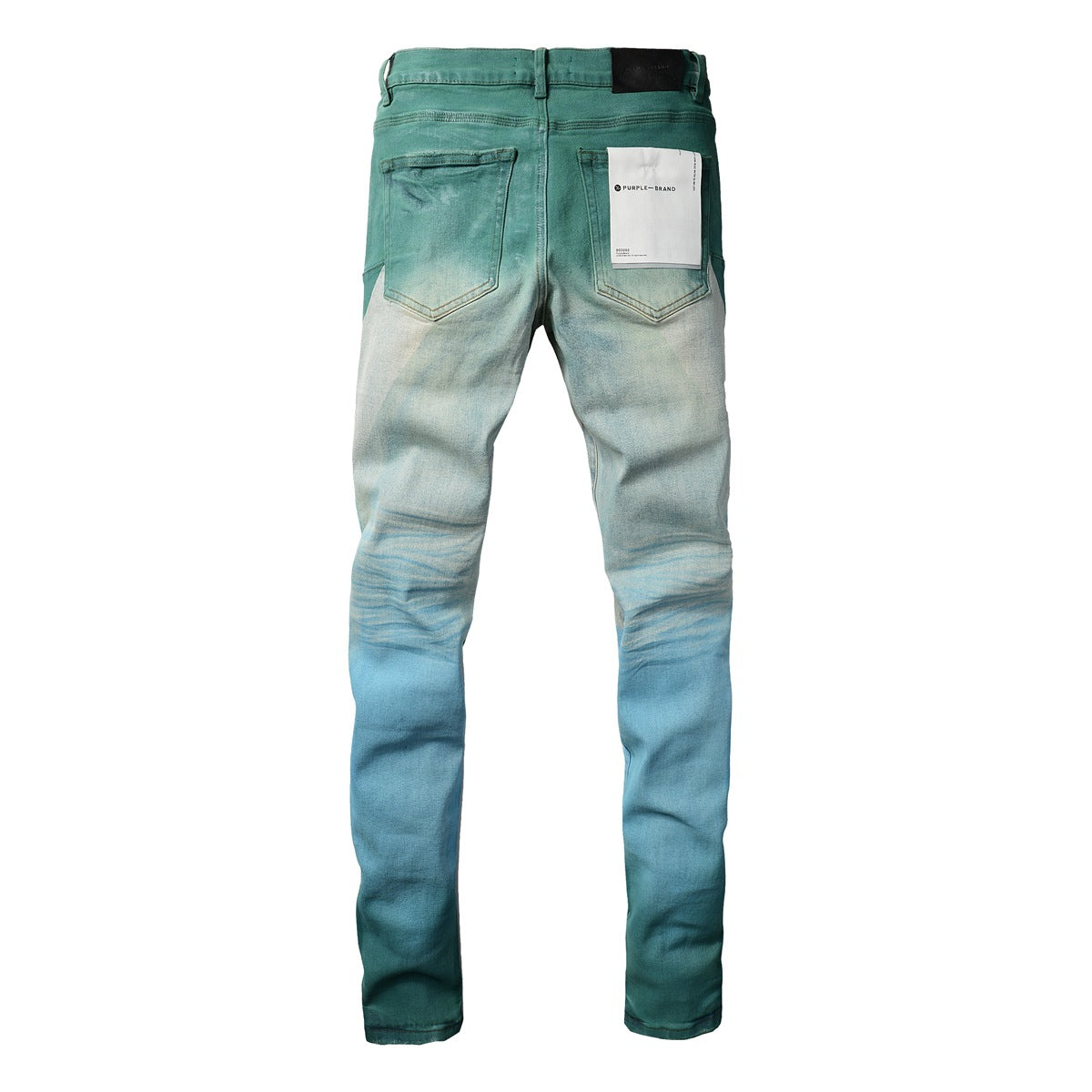 Pantalones pitillo de mezclilla color morado y azul cian para hombre, estilo pop, PB9047A 