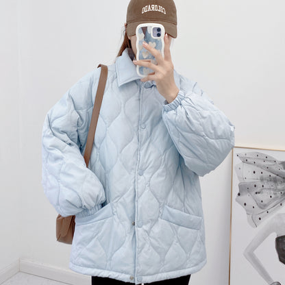 Down Jacket Women's Clothing Light Thin Loose Autumn and Winter