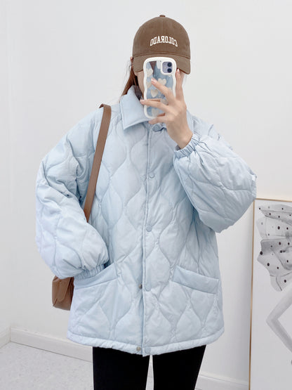 Down Jacket Women's Clothing Light Thin Loose Autumn and Winter