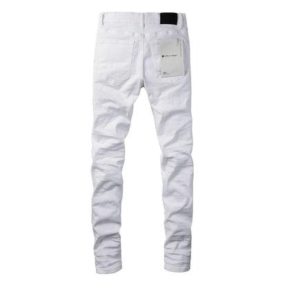 Nouvelle tendance mode Jeans High Street White Jeans 9024 Pantalon