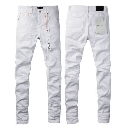 Pantalones vaqueros de nueva tendencia de moda High Street Jeans blancos 9024