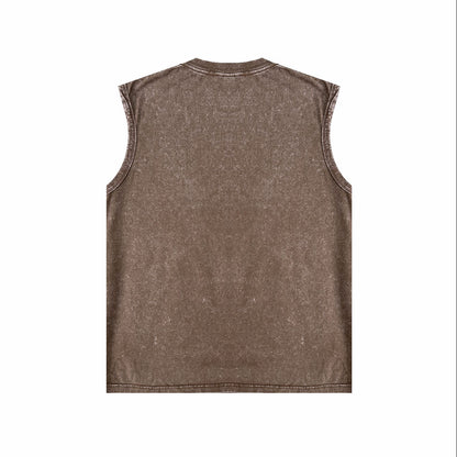 Vintage Sleeveless T-shirt Vest