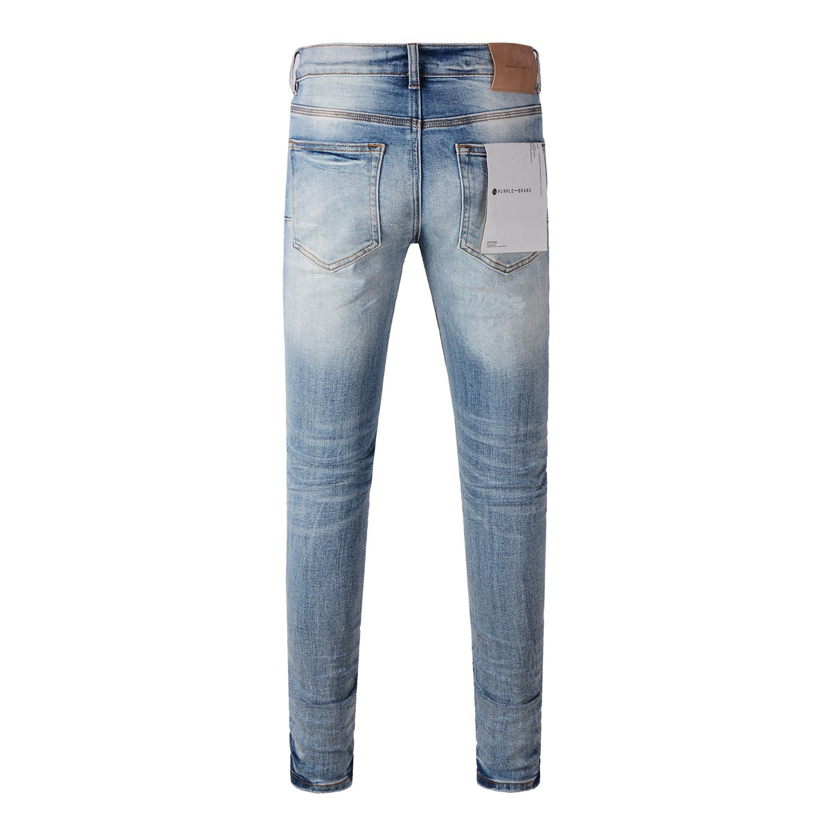 Jean streetwear classique pour homme, effet vieilli, noir et blanc, skinny 9016-1 