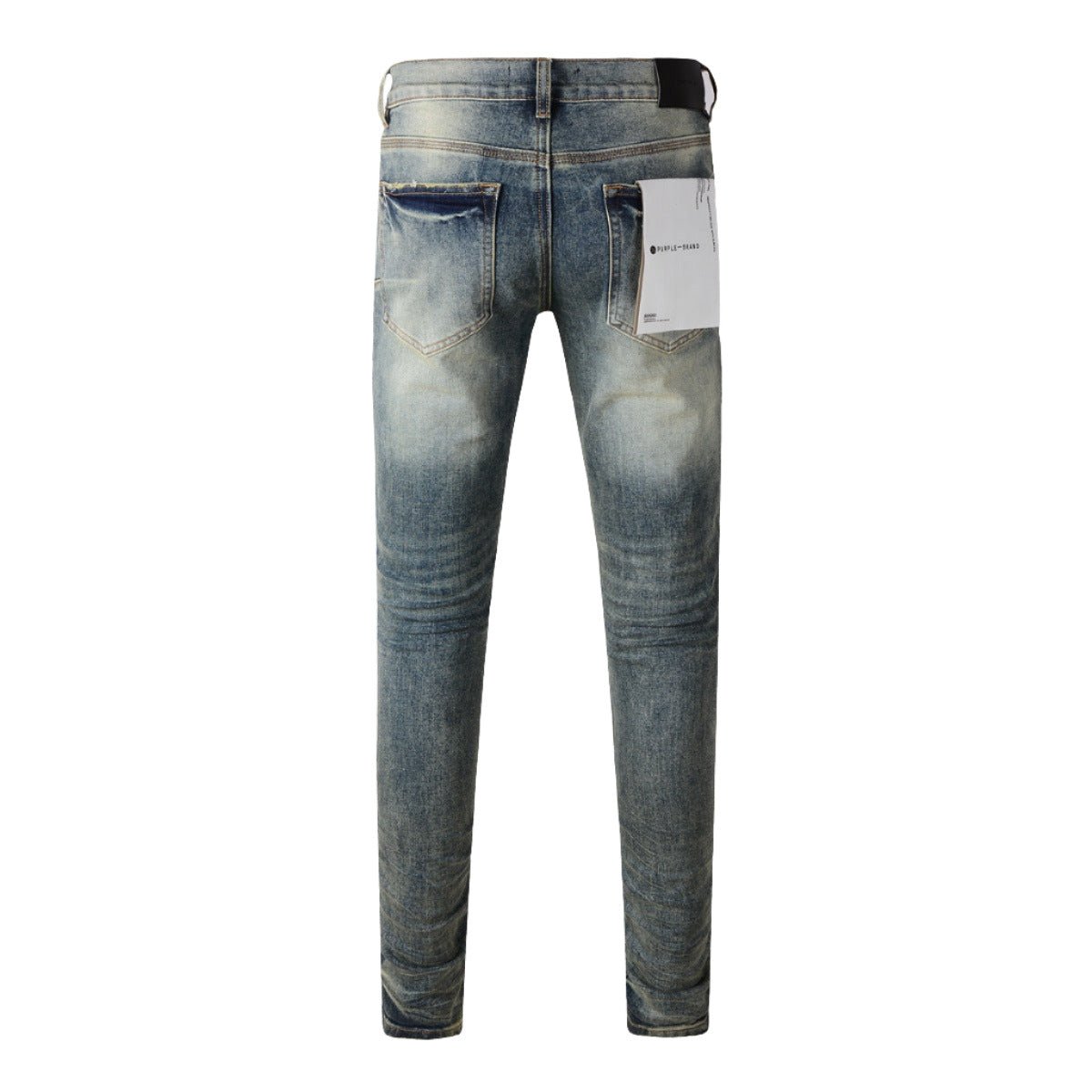 2023 New Fashion Men Black Jeans Distressed Hole Unique Personality