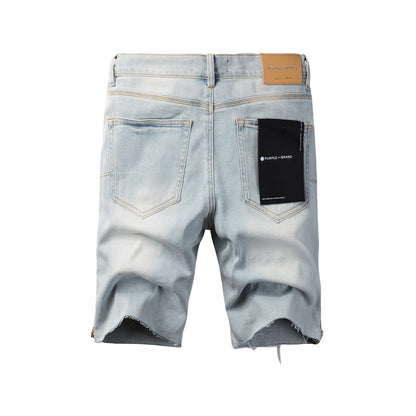 Short en jean bleu chic 5086 offrant un style moderne et une tenue polyvalente 