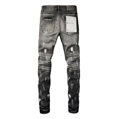 JeansPurple Jeans de créateur pour hommes Pantalons en denim Pantalons noirs Jeans longs noirs en denim de qualité supérieure 