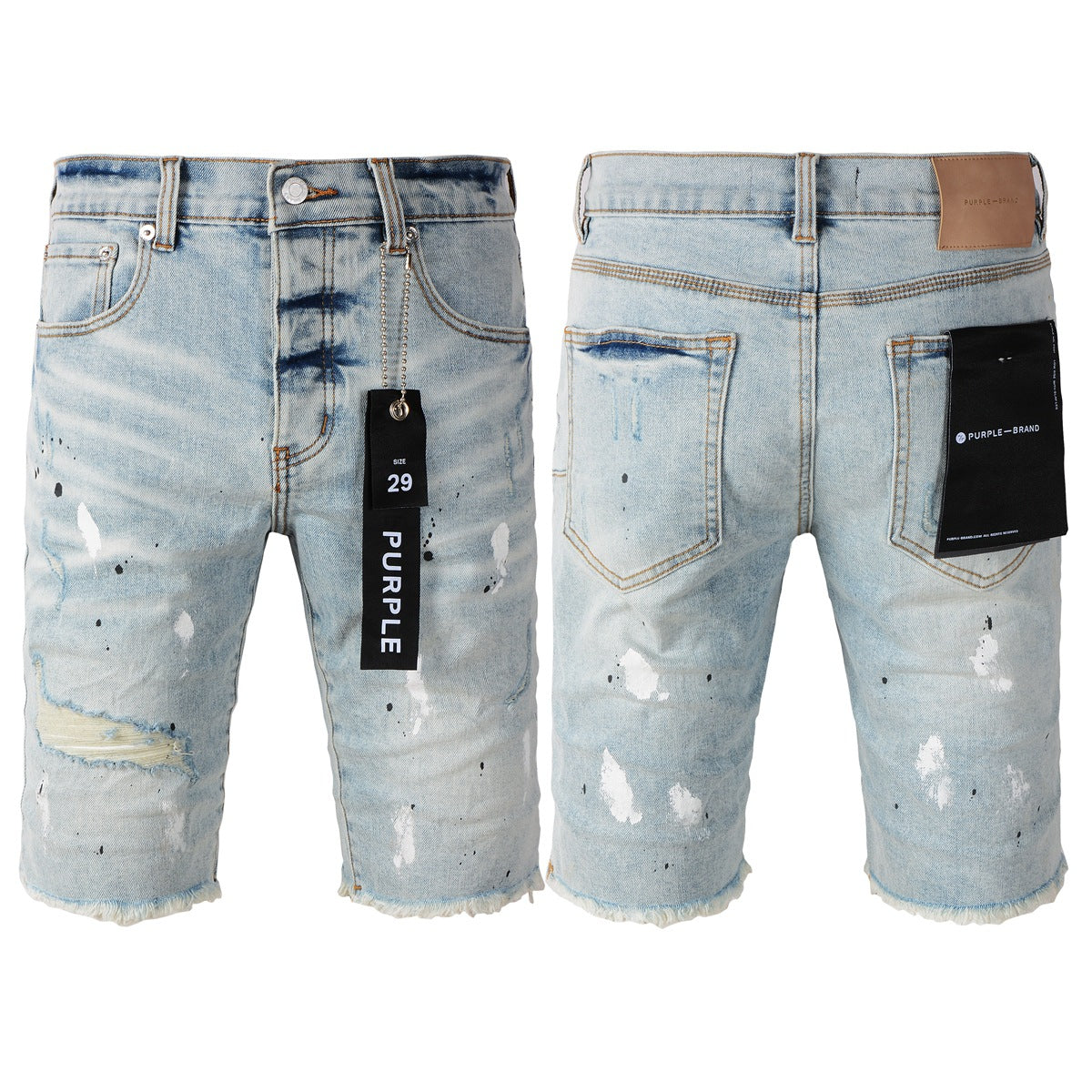 Nouveaux jeans pour hommes, personnalité, mode, splash-ink, vintage, jean short 