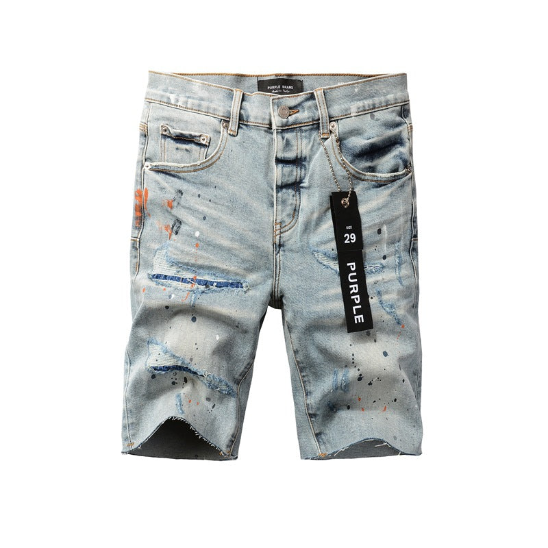 Short en jean bleu tendance 5071 avec une coupe moderne 