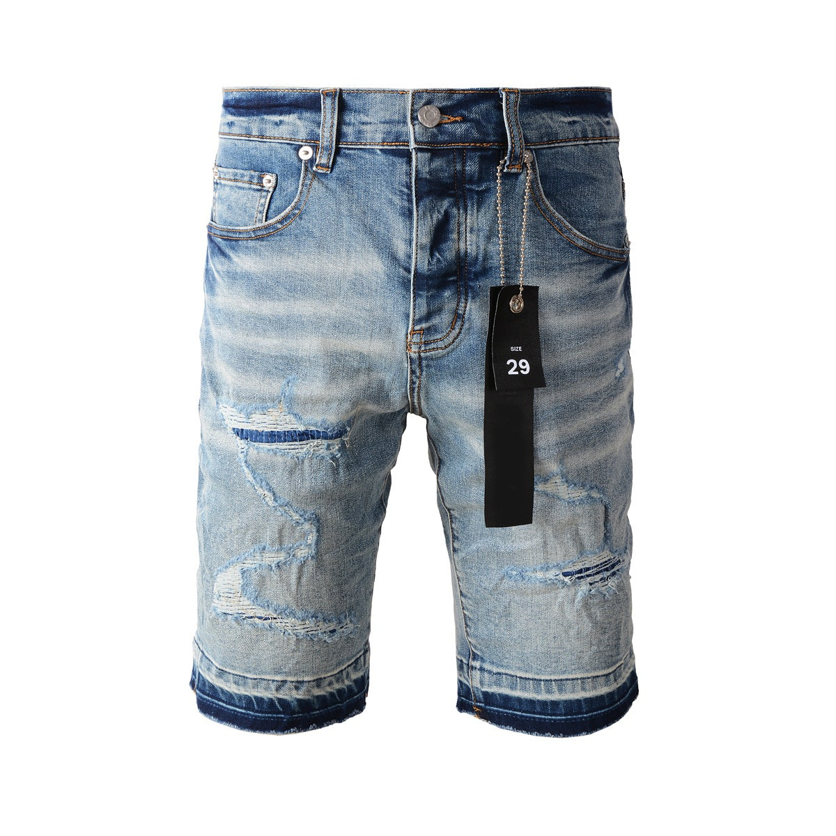 Short en jean bleu tendance 5013 avec une coupe confortable et un style moderne 