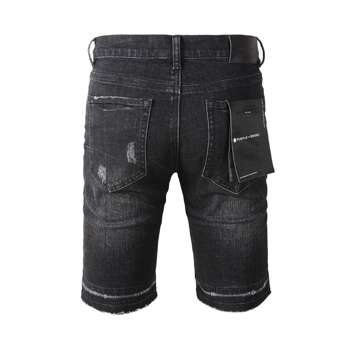 Short en jean noir 5083 au design épuré et moderne pour l'été 