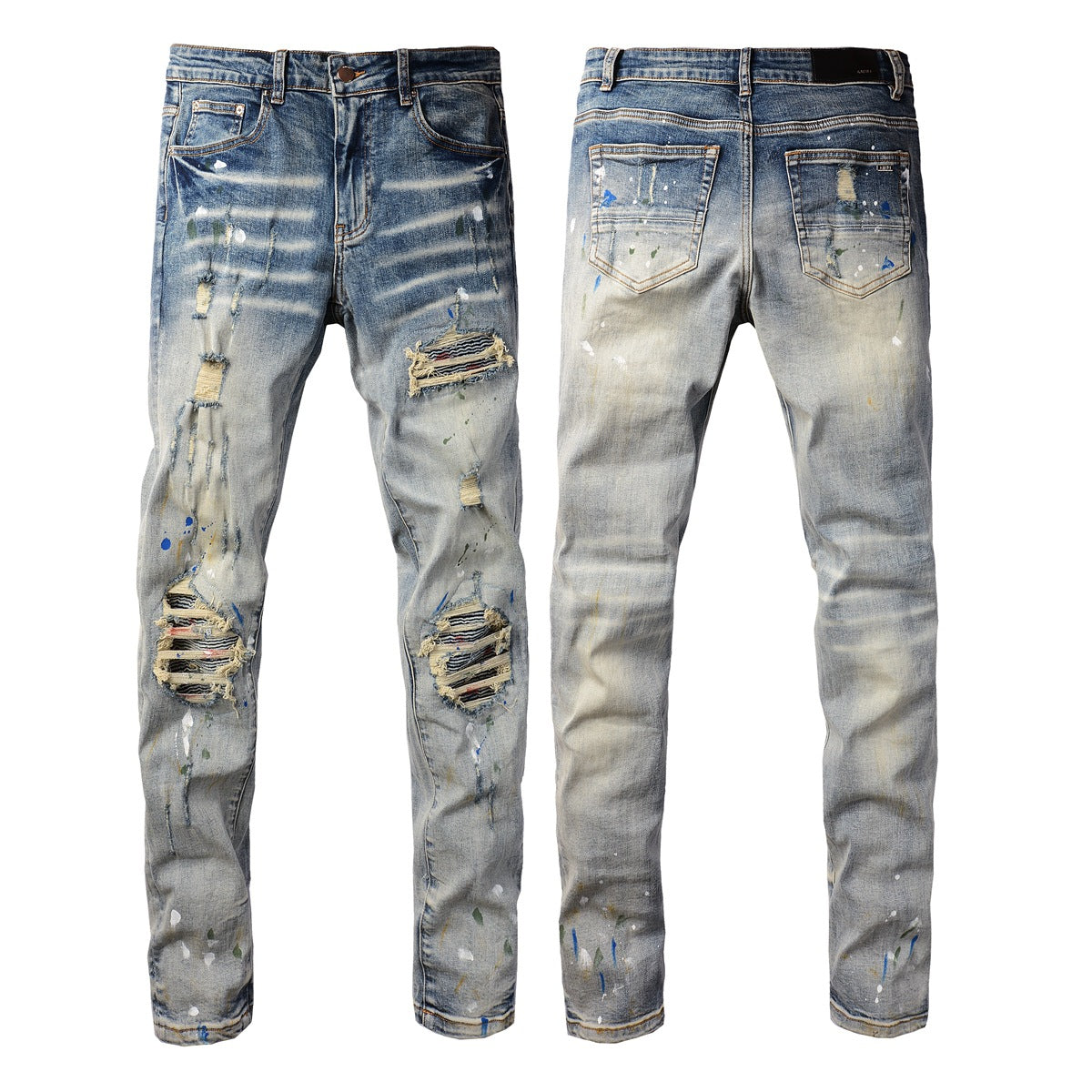 Nouveaux jeans pour hommes Splash-ink Personality Fashion Jeans 