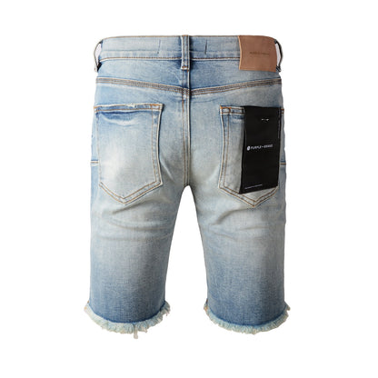 Trendy Blue Denim Shorts 5016 Featuring a Modern Cut Perfect for a Stylish Summer Wardrobe