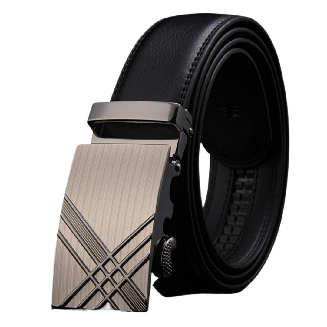 Ceinture en cuir élégante pour homme avec boucle élégante 